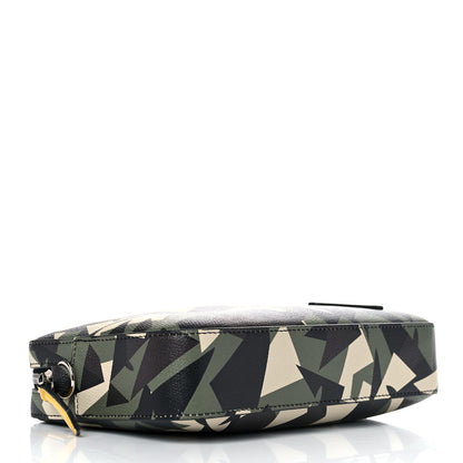 Fendi Textured Calfskin Bugs Camouflage Medium Camera Case Multicolor Military 3 of 13