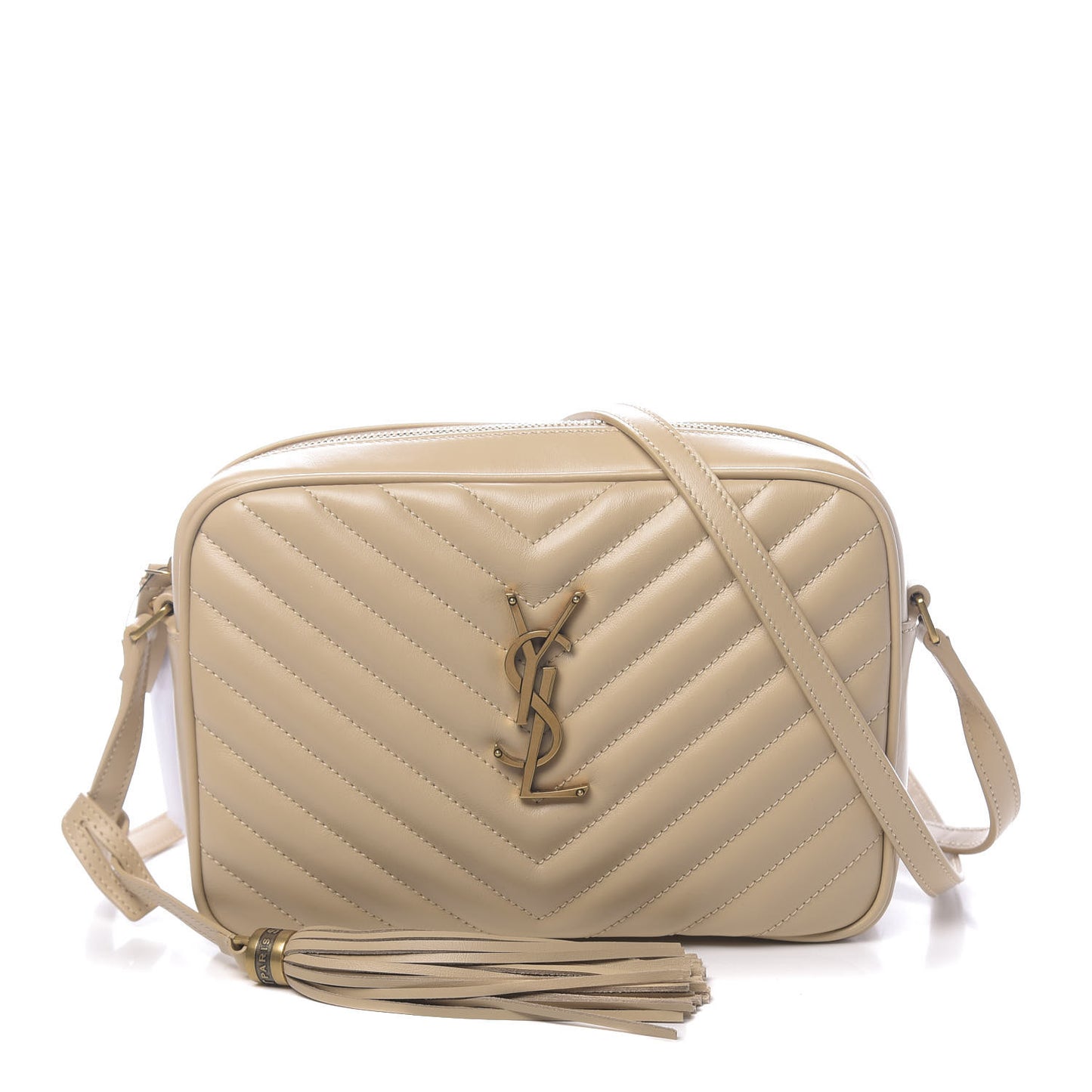 Calfskin Matelasse Monogram Lou Camera Bag Nude Powder