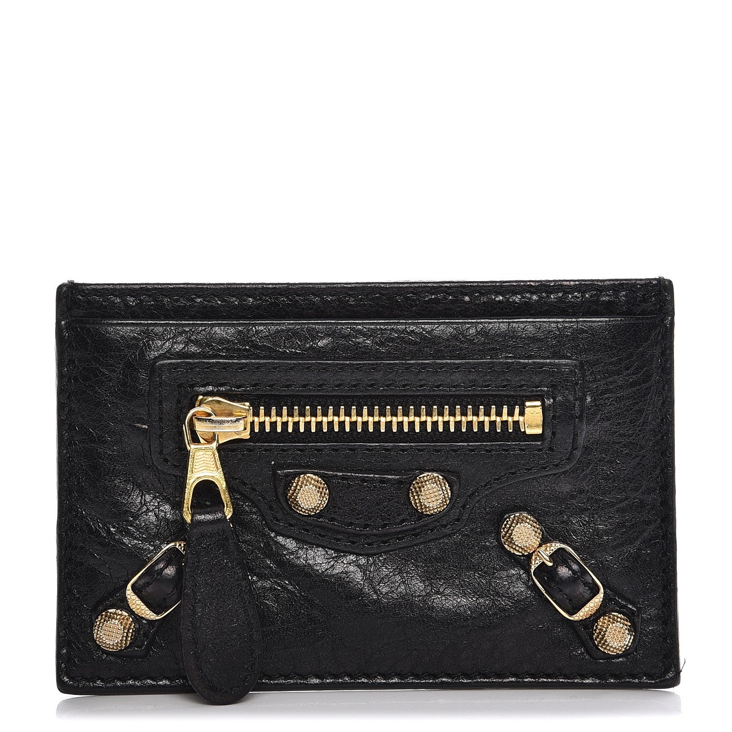 Balenciaga Agneau Giant 12 Gold Hardware Card Case Black 1 of 7