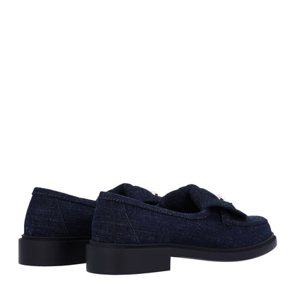 Chanel Denim CC Turnlock Loafers 39.5 Dark Blue 5 of 11