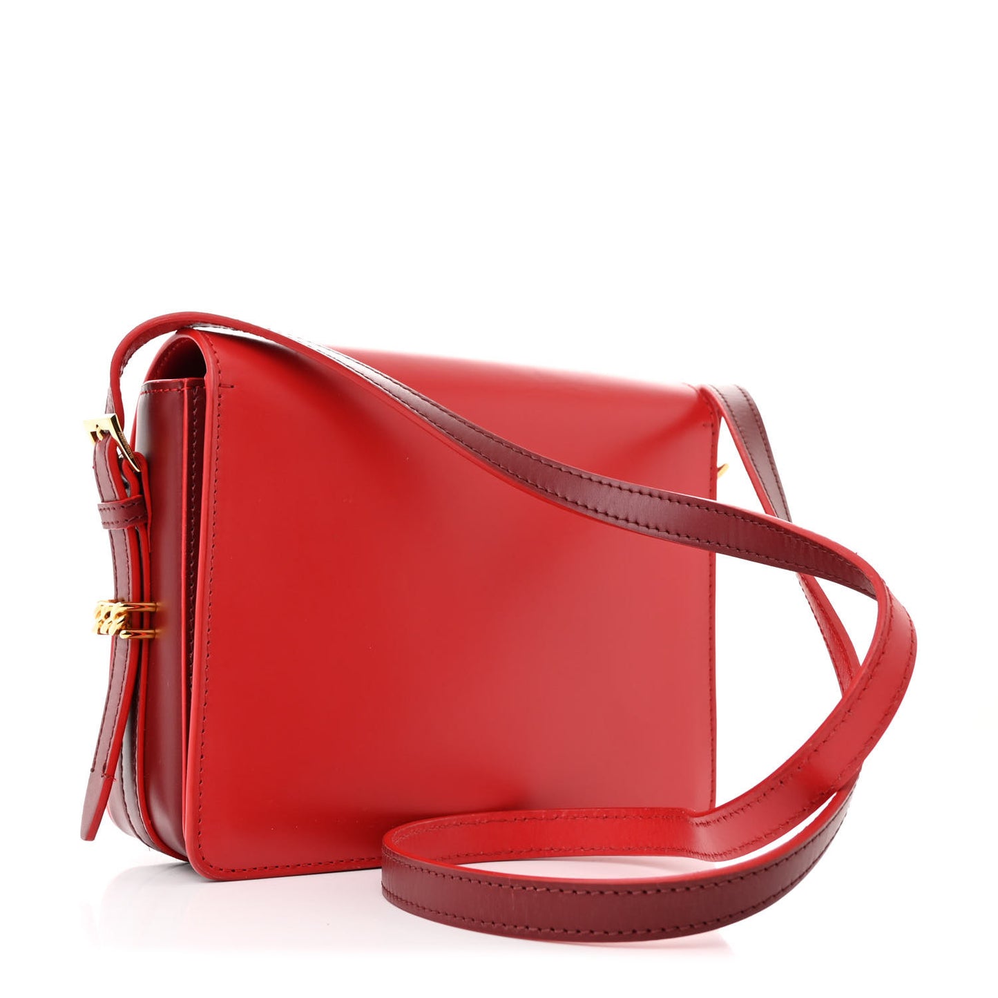 Smooth Calfskin Small Two Tone Grace Bag Red