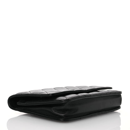 Chanel Lambskin Quilted Wallet On Chain WOC Black 4 of 16