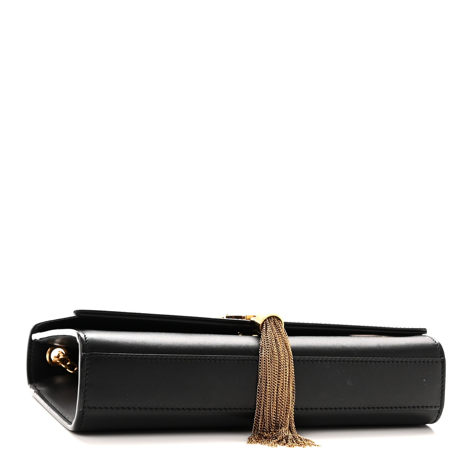 Saint Laurent Smooth Calfskin Medium Classic Monogram Kate Tassel Satchel Black 4 of 9