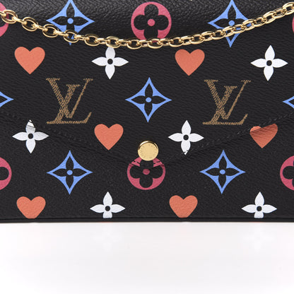 Louis Vuitton Game On Felicie Chain Wallet Black 10 of 12