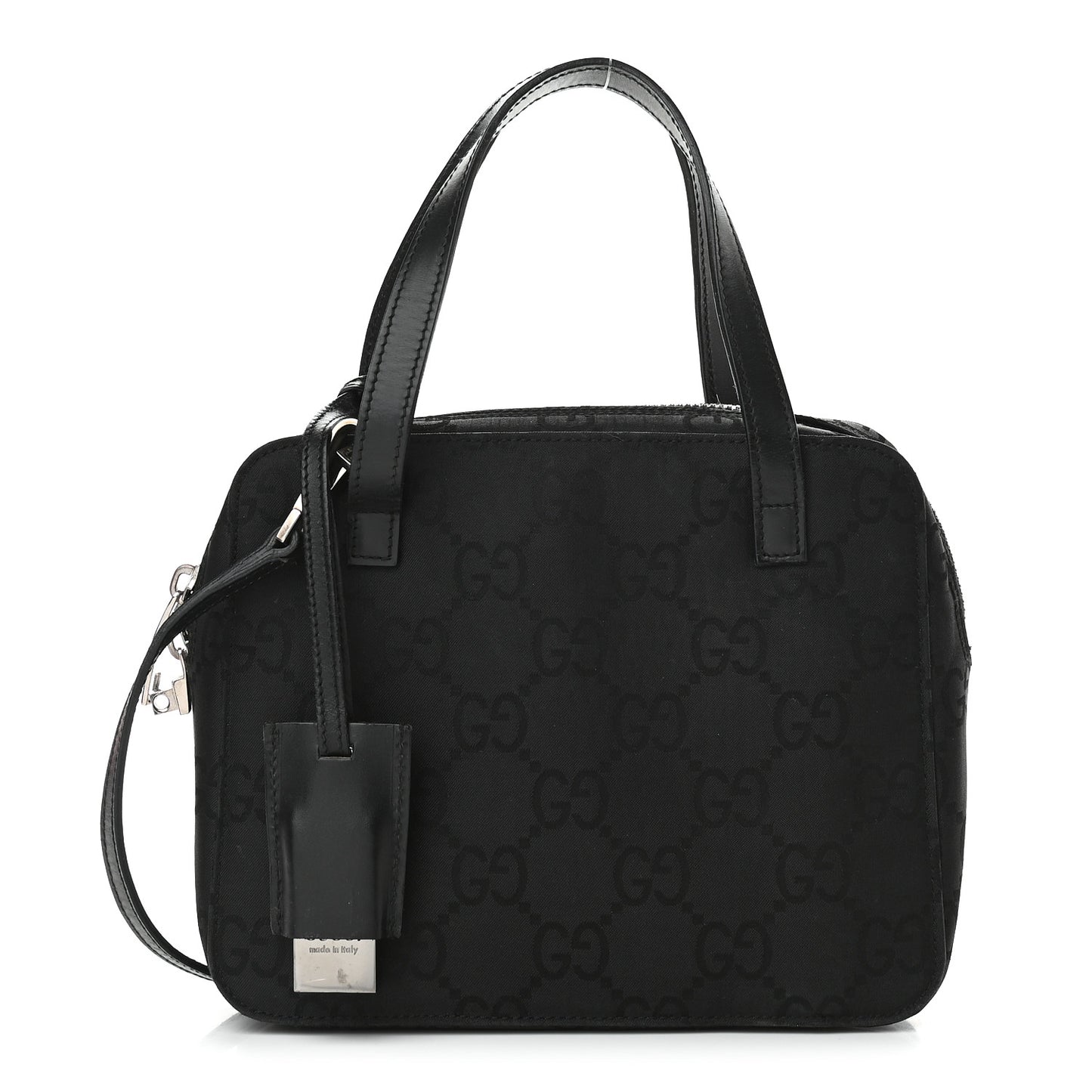 Nylon Monogram Tote Bag Black