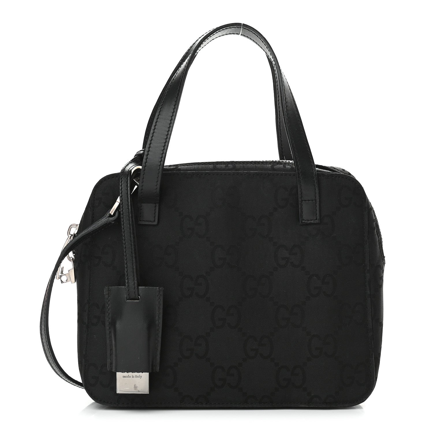 Gucci Nylon Monogram Tote Bag Black 1 of 8
