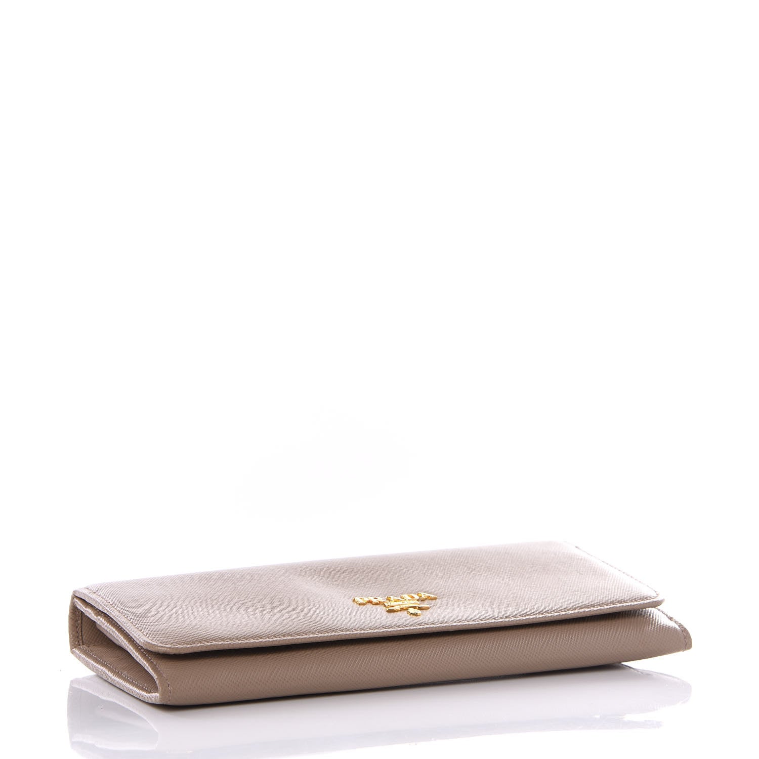 Prada Saffiano Metal Continental Flap Wallet Cammeo 3 of 7