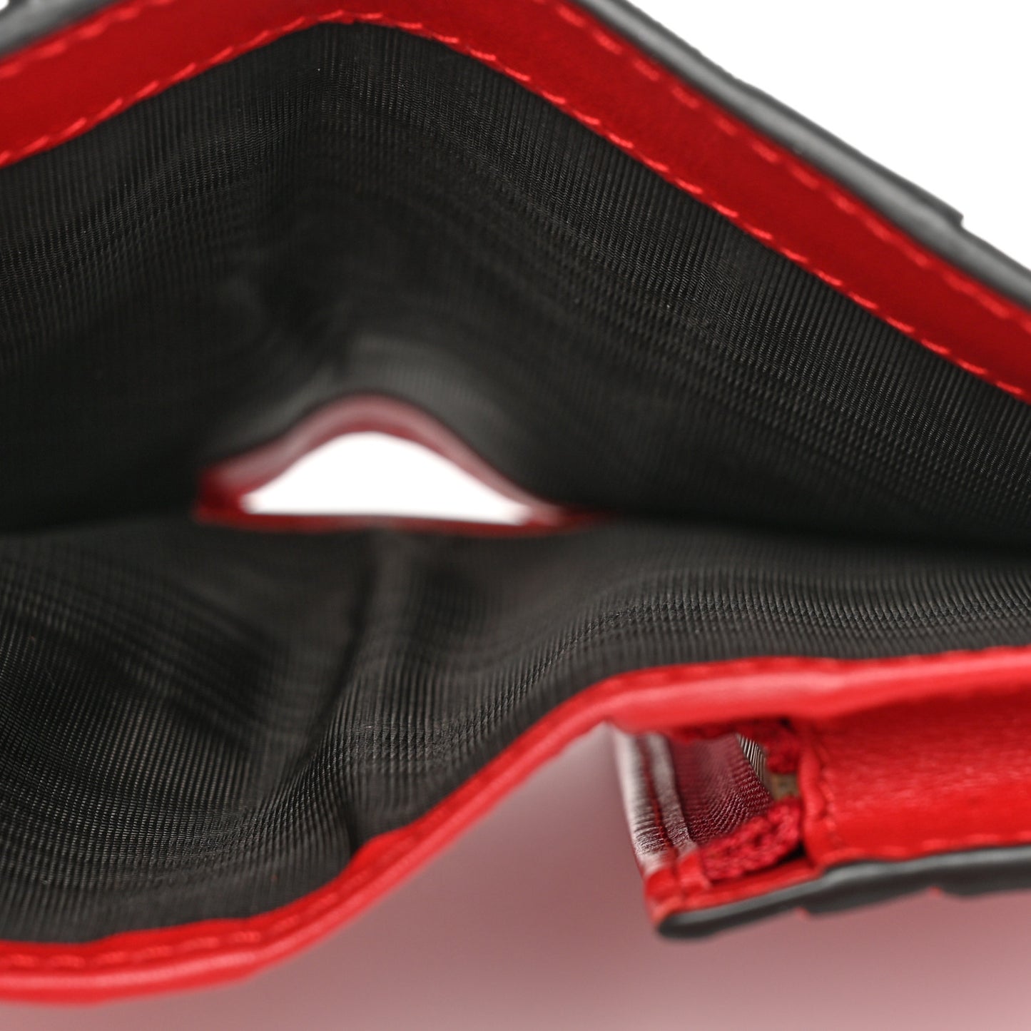 Calfskin Queen Margaret Card Case Wallet Red