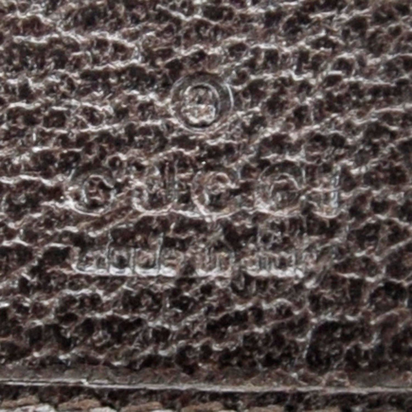Monogram Metal Bar Continental Flap Wallet Beige Ebony Dark Brown