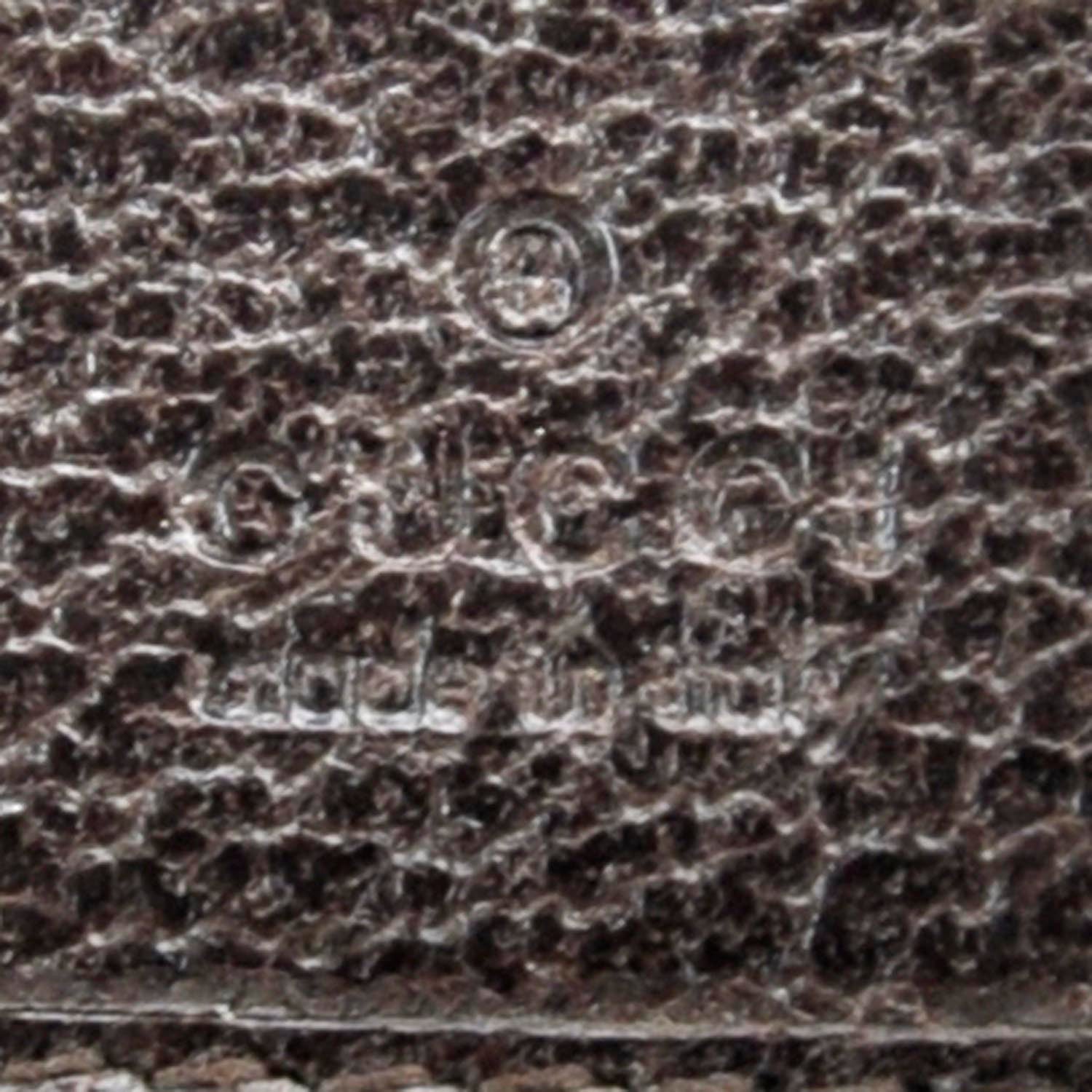 Gucci Monogram Metal Bar Continental Flap Wallet Beige Ebony Dark Brown 8 of 11