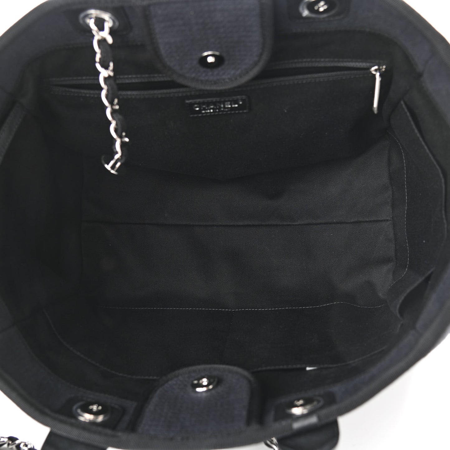 Mixed Fibers Medium Deauville Tote Black