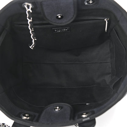 Chanel Mixed Fibers Medium Deauville Tote Black 6 of 12