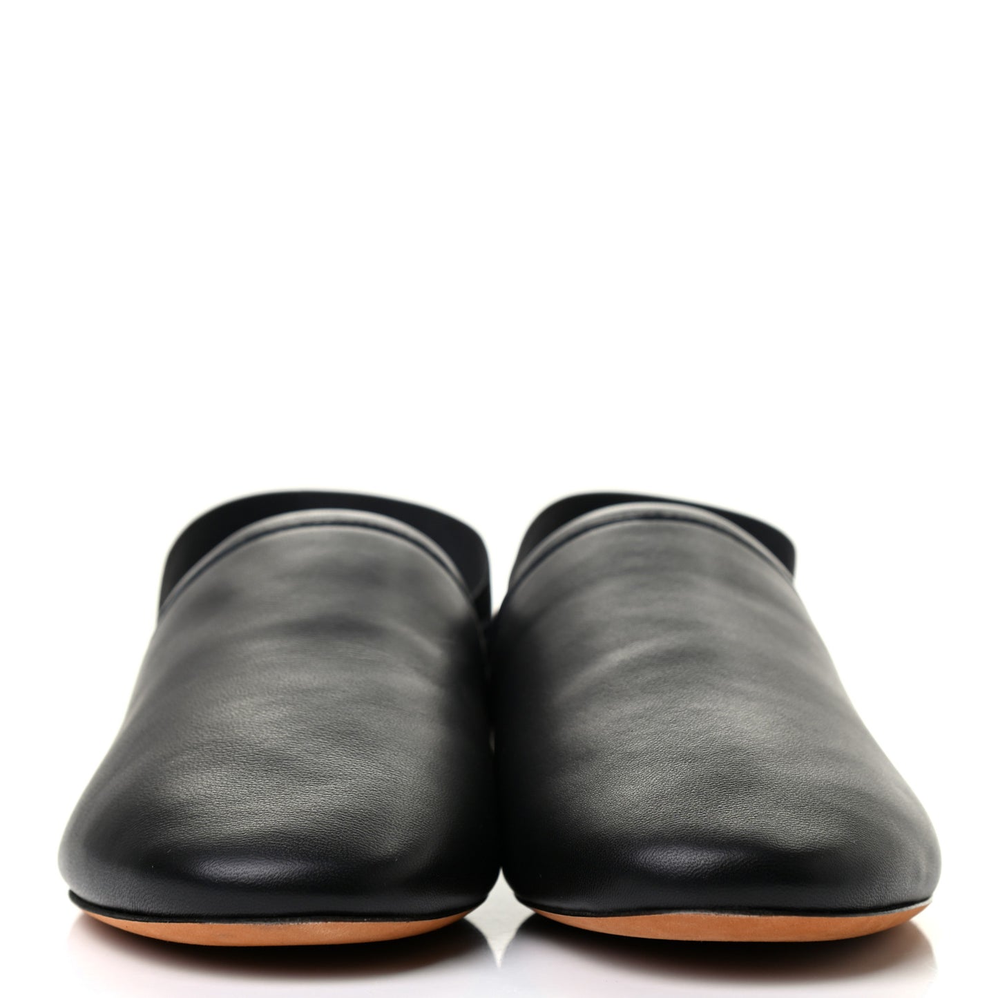 Nappa Rivington Logo Slingback Flat 37 Black Silver