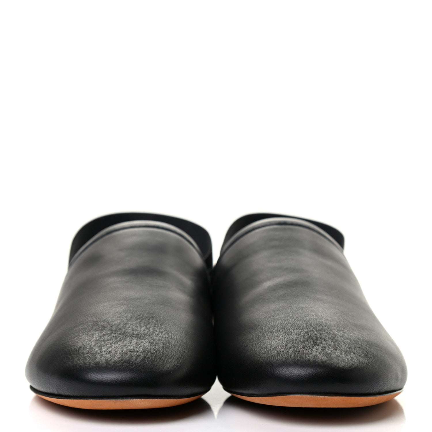 Givenchy Nappa Rivington Logo Slingback Flat 37 Black Silver 2 of 8