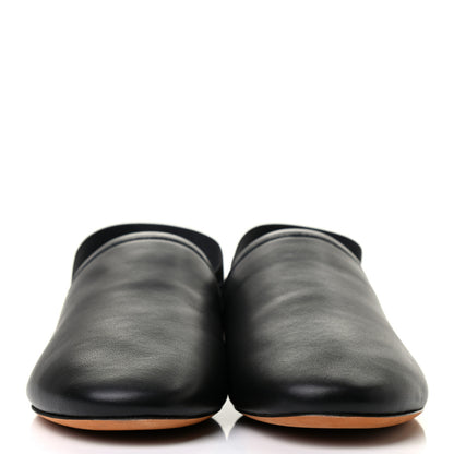Givenchy Nappa Rivington Logo Slingback Flat 37 Black Silver 2 of 8