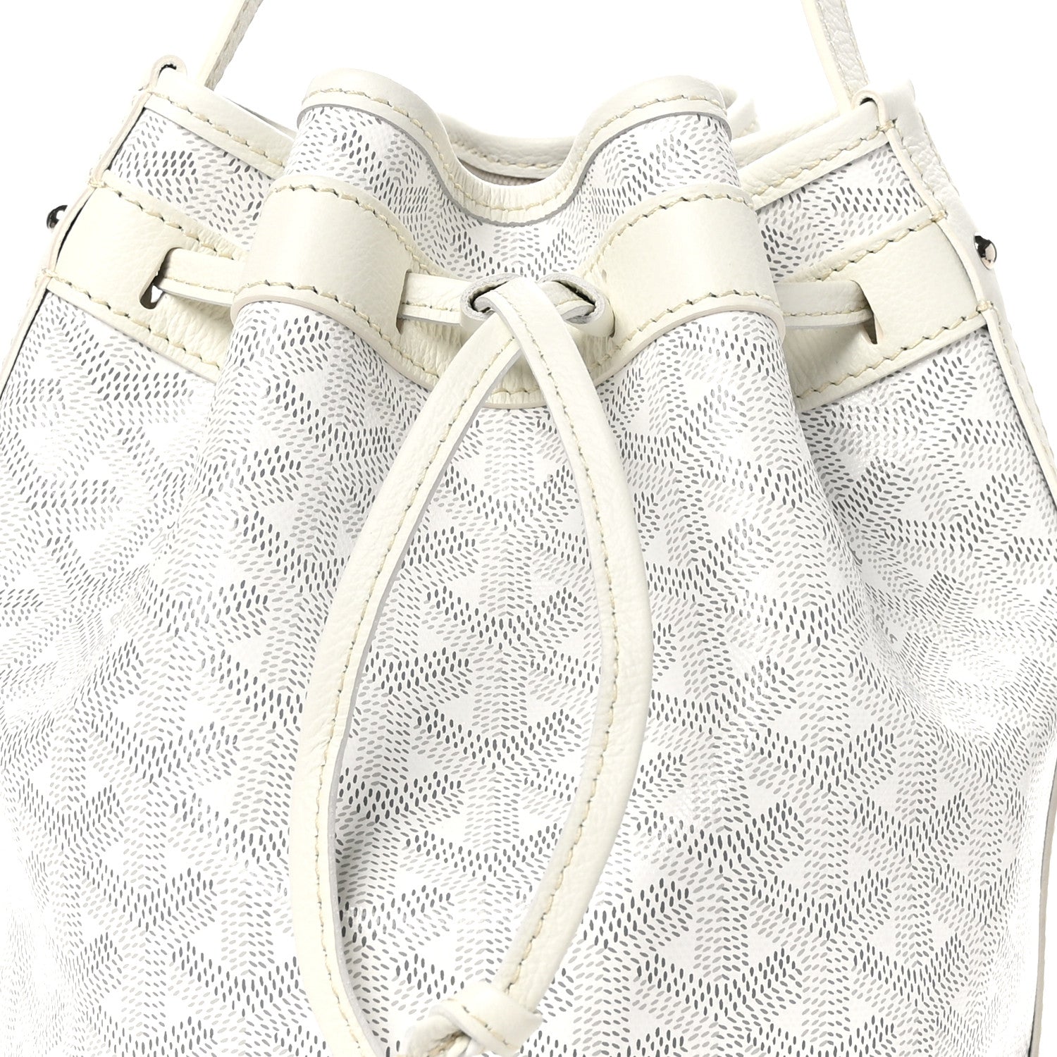 Goyard Goyardine Petit Flot Bucket Bag PM White 7 of 12