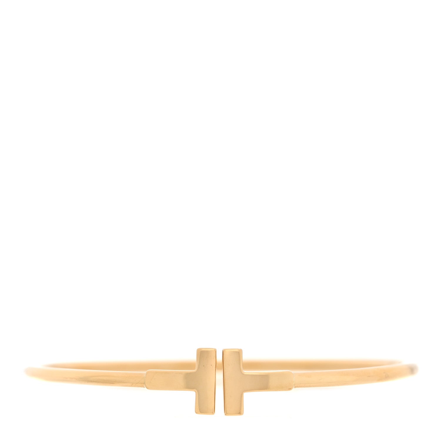 Tiffany 18K Yellow Gold T Wire Bracelet 1 of 4