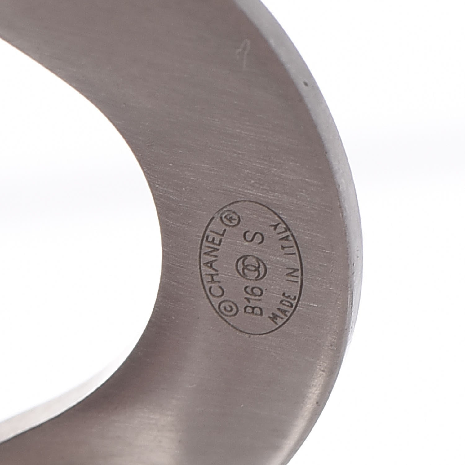 Chanel Metal CC Cuff Silver 6 of 6