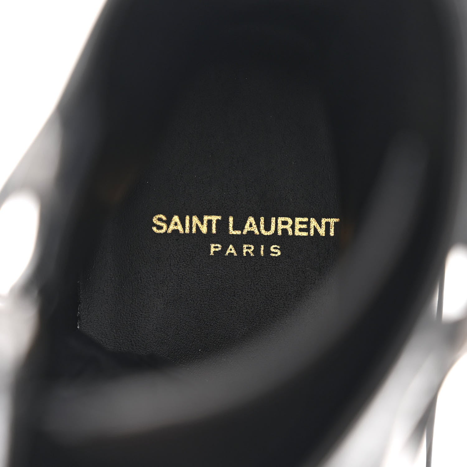 Saint Laurent Kangaroo Calfskin Embossed Army 20 Strap Boots 37 Black 6 of 9