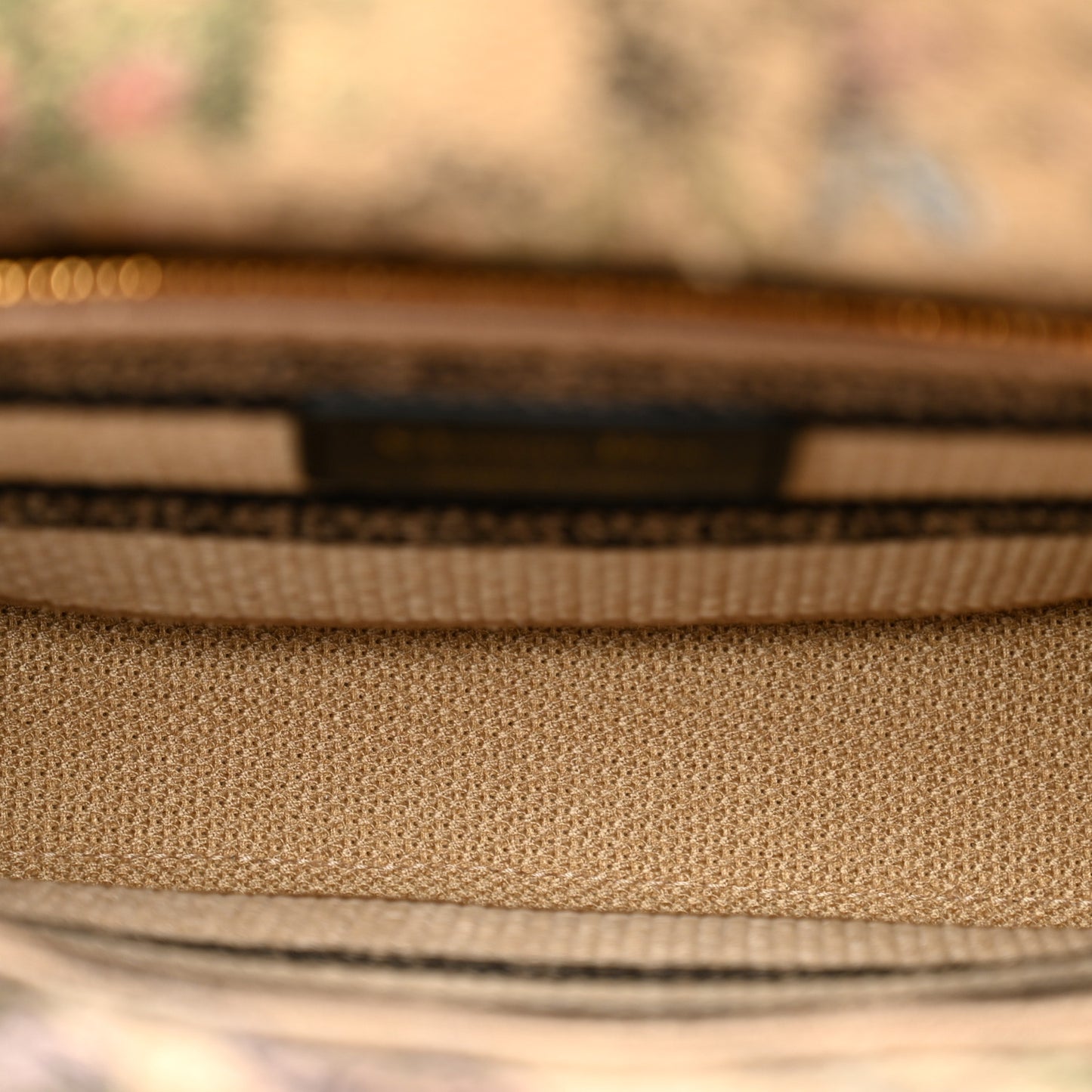 Canvas Cabinet De Curiosites Embroidered Medium Lady D-Lite Beige Multicolor