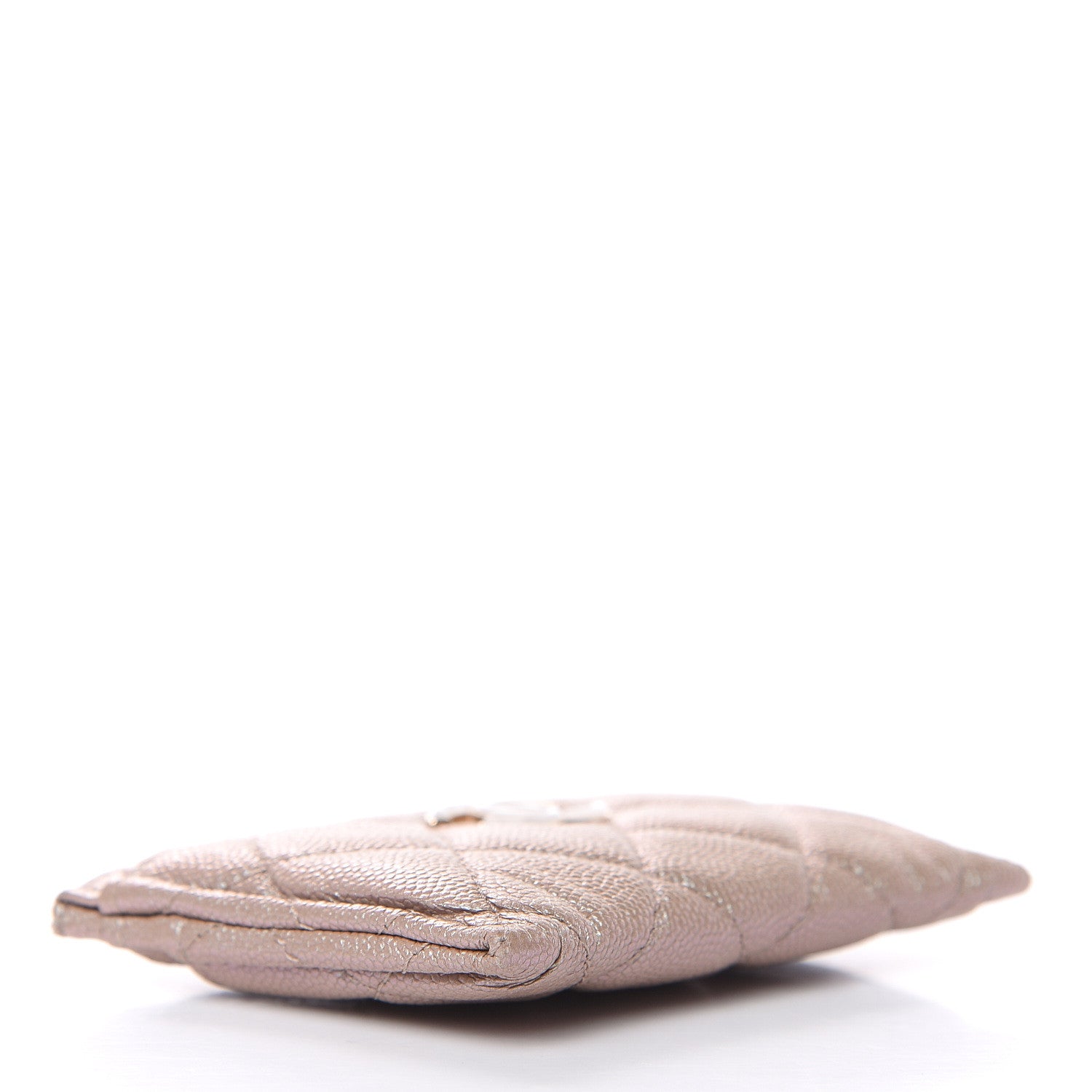 Chanel Iridescent Caviar Quilted Card Holder Beige 4 of 13