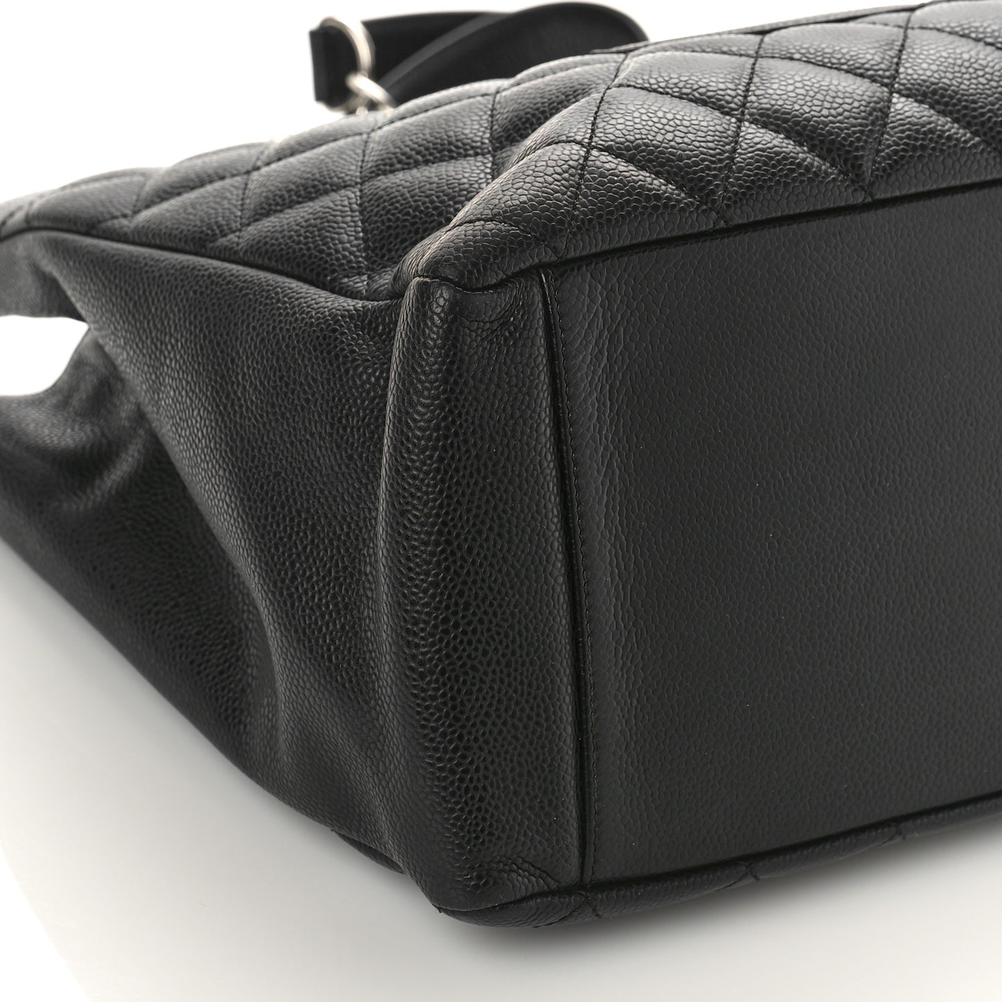 Caviar Quilted Grand Shopping Tote GST Black