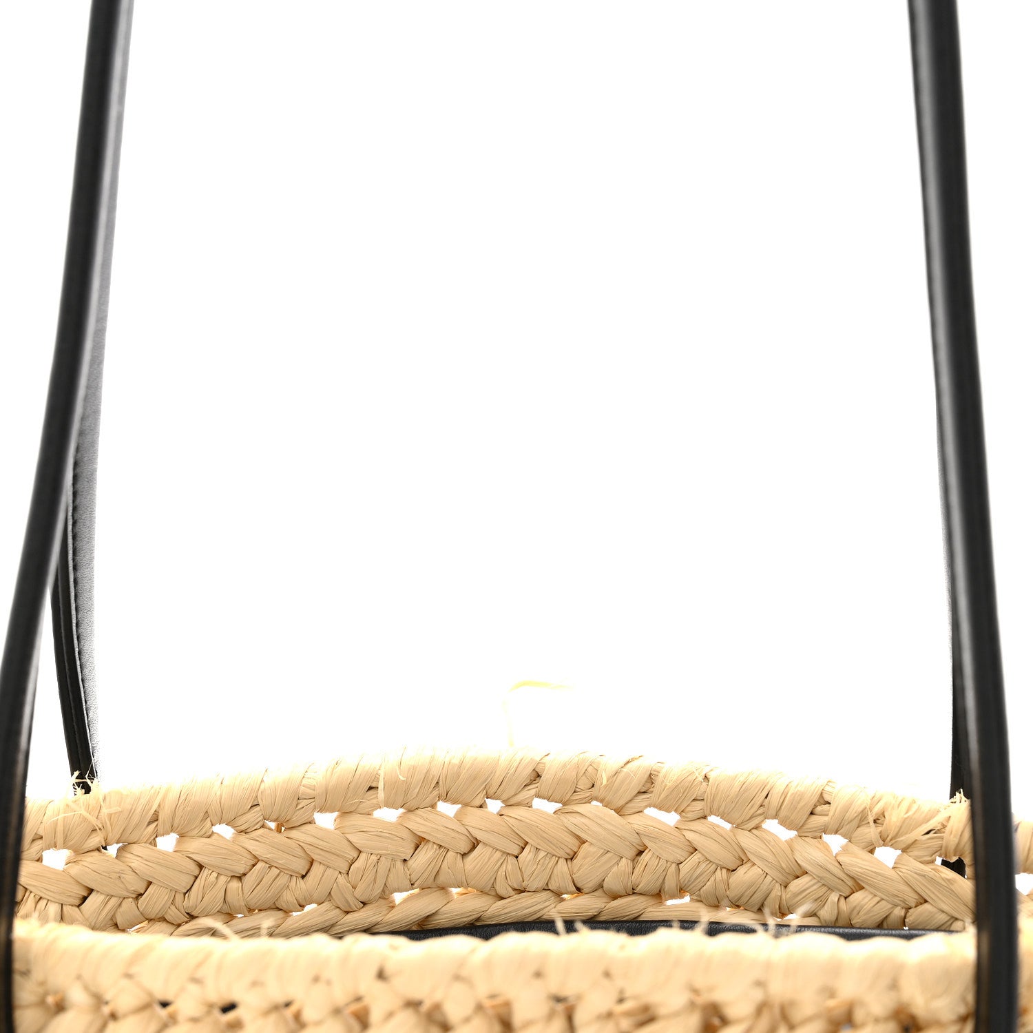 Bottega Veneta Raffia Calfskin Small Arco Basket Black 12 of 12
