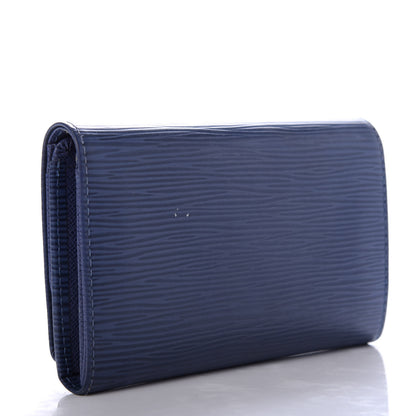 Louis Vuitton Epi Porte-Monnaie Billets Tresor Wallet Myrtille 3 of 8