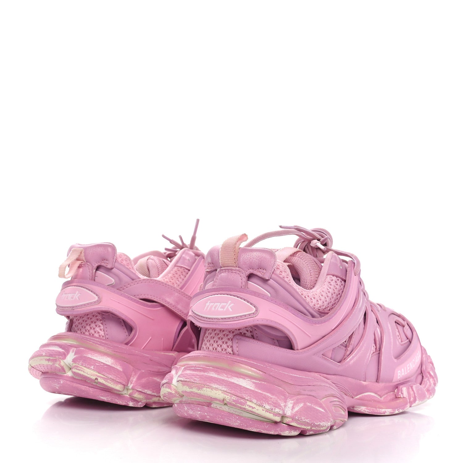 Balenciaga Mesh Nylon Womens Track Sneakers 39 Faded Pink 4 of 7