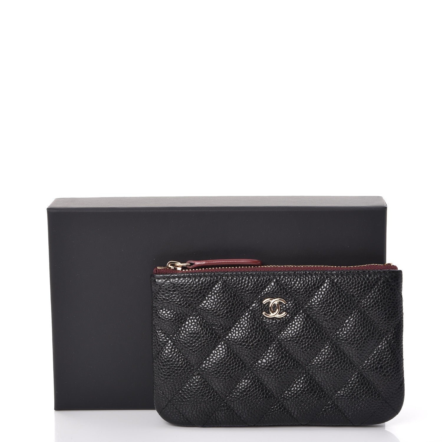 Chanel Caviar Quilted Small Cosmetic Case Black 8 of 8