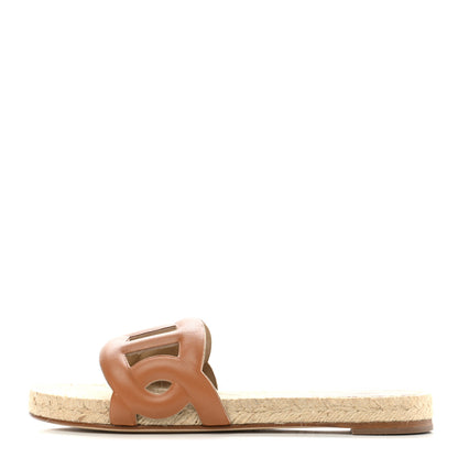 Hermes Nappa Famosa Espadrille Sandals 38 Naturel 1 of 8