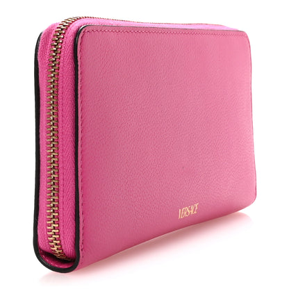 Versace Calfskin Medusa Zip Wallet Pink 3 of 7