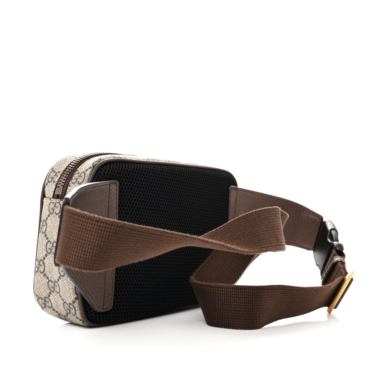 Gucci Soft GG Supreme Monogram Medium Ophidia Belt Bag Dark Brown 3 of 10