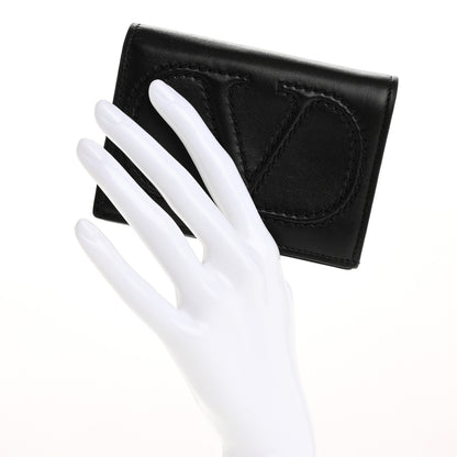 Valentino Garavani Calfskin Small VLogo Bi-Fold Wallet Black 2 of 12