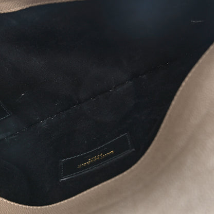 Saint Laurent Grain De Poudre Uptown Pouch Dark Latte 5 of 7