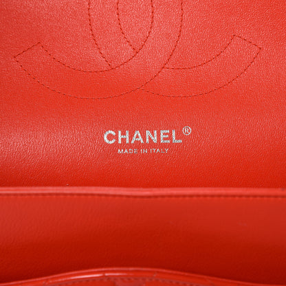 Chanel Patent Quilted Jumbo Double Flap Red 6 of 21