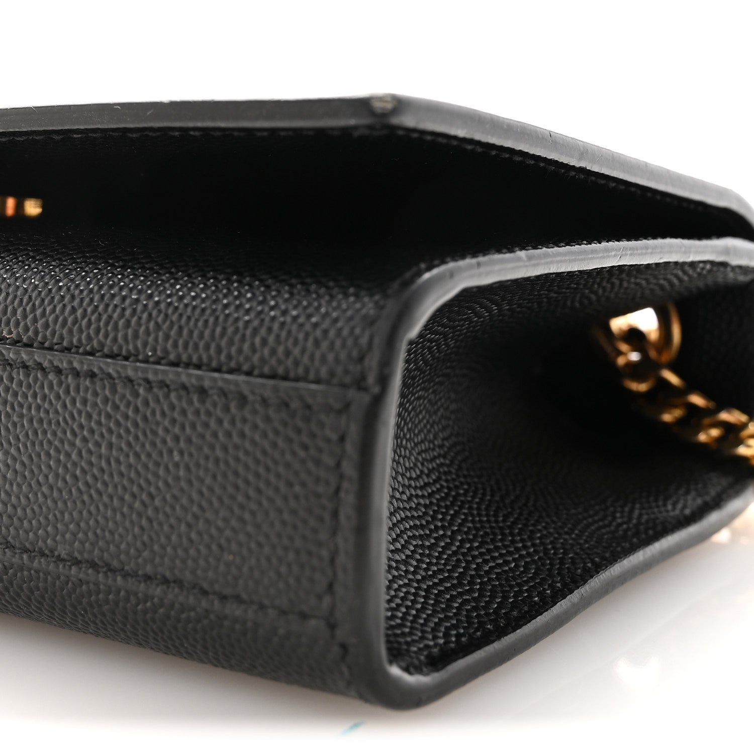 Saint Laurent Grain De Poudre Small Monogram Kate Satchel Black 9 of 9