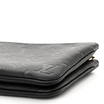 Louis Vuitton Empreinte Double Zip Pochette Black 10 of 10