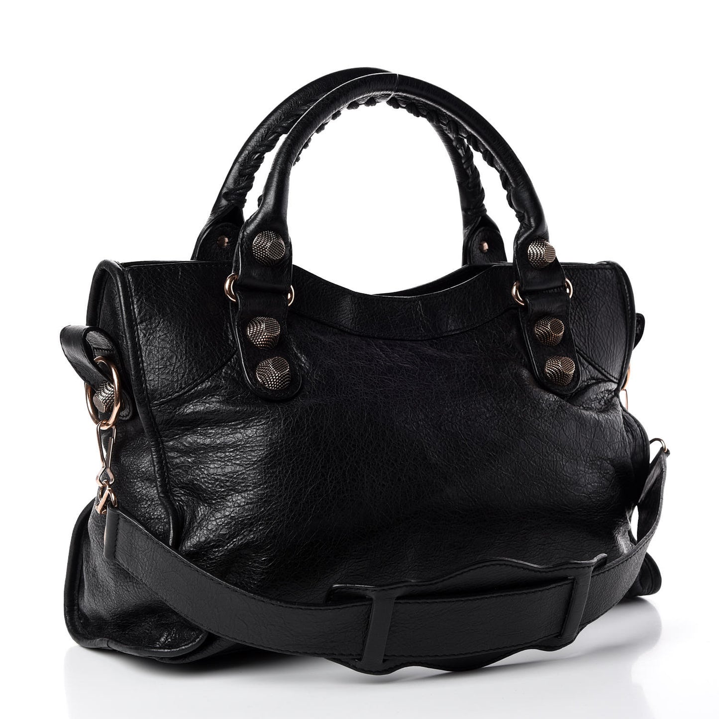Agneau Giant 21 Rose Gold Hardware City Black