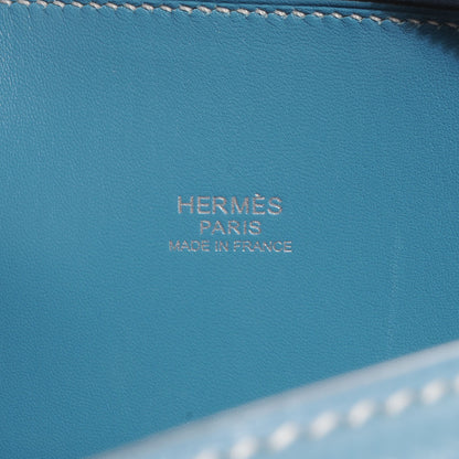 Hermes Veau Epsom Mini Bolide 27 Blue Jean 6 of 7