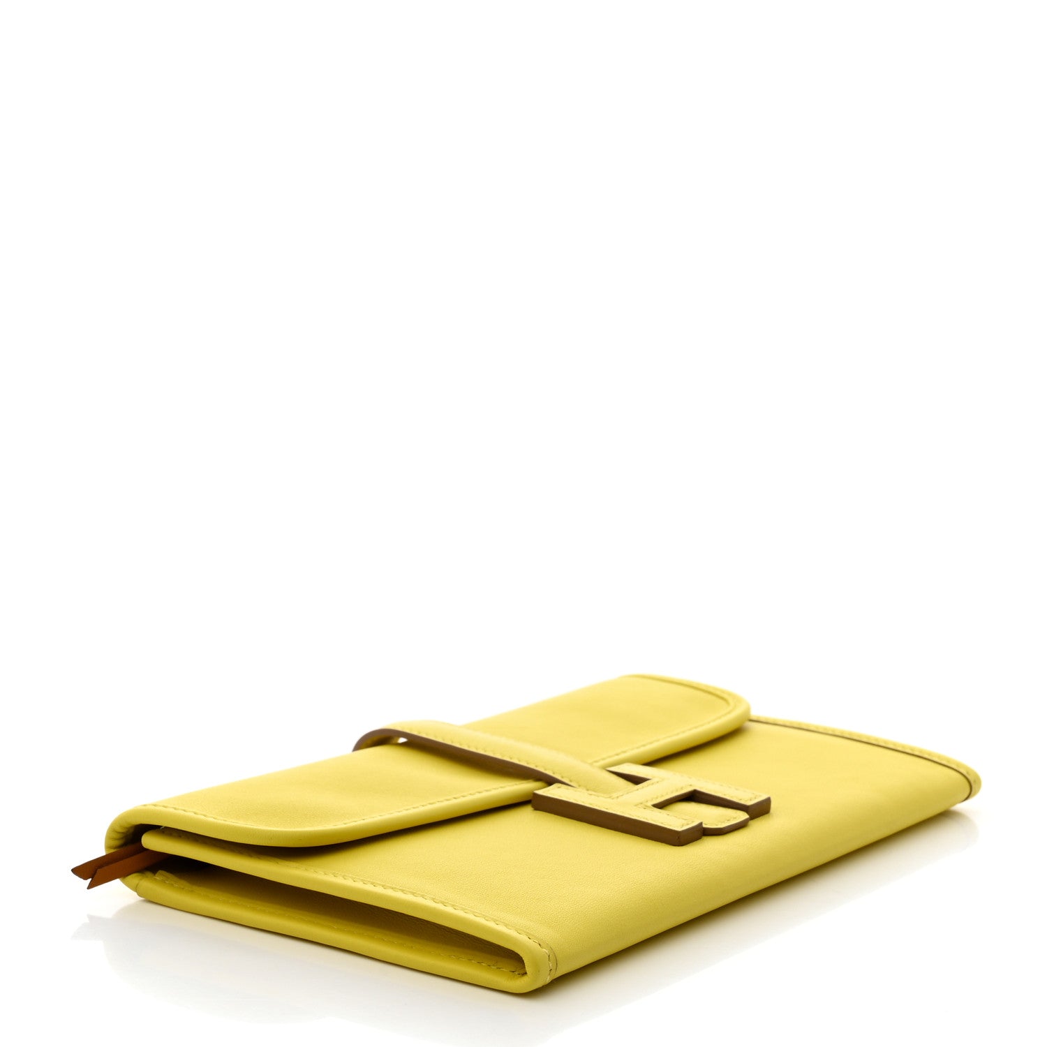 Hermes Swift Verso Jige Duo Clutch Lime Biscuit 5 of 8