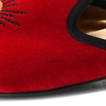 Gucci Velvet Mens Marmara Mules 8 Rosso 2 of 12