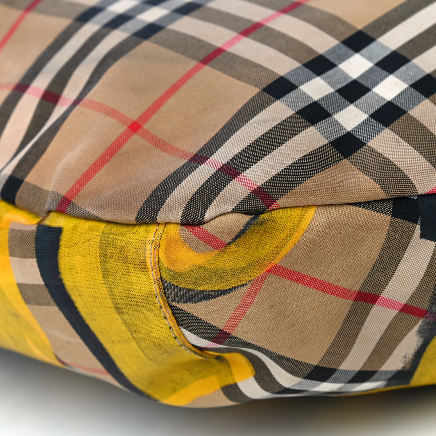 Burberry Vintage Check Graffiti Print Sonny Bum Bag Archive Yellow 11 of 18