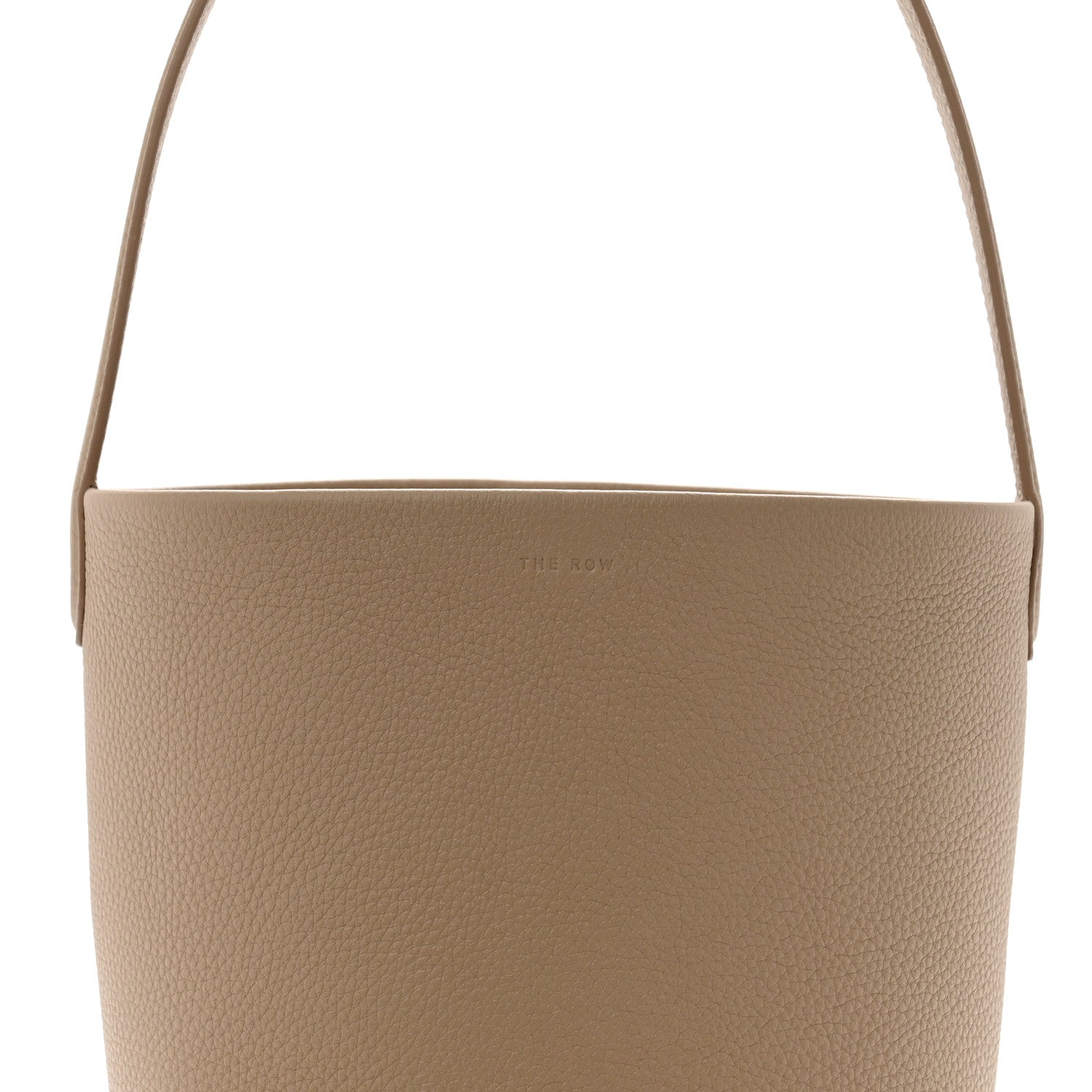 The Row Grained Calfskin Small N/S Park Tote Dark Taupe 7 of 10