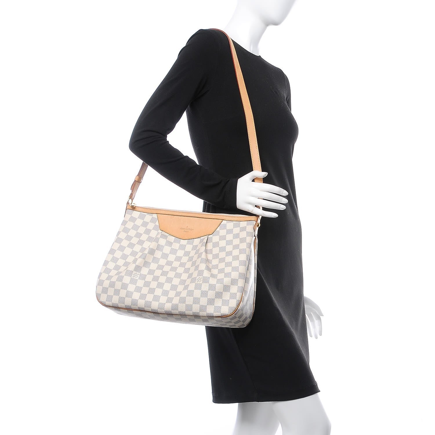 Louis Vuitton Damier Azur Siracusa MM 2 of 11