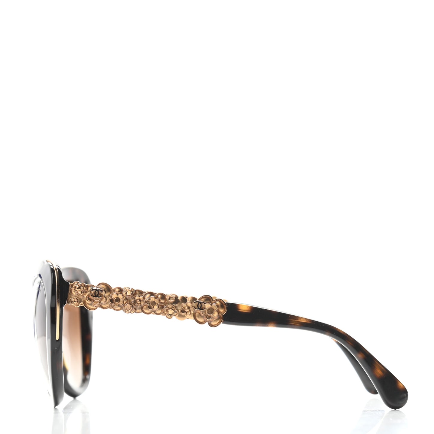 Acetate Bijou Cat Eye Polarized Sunglasses 5354 Tortoise