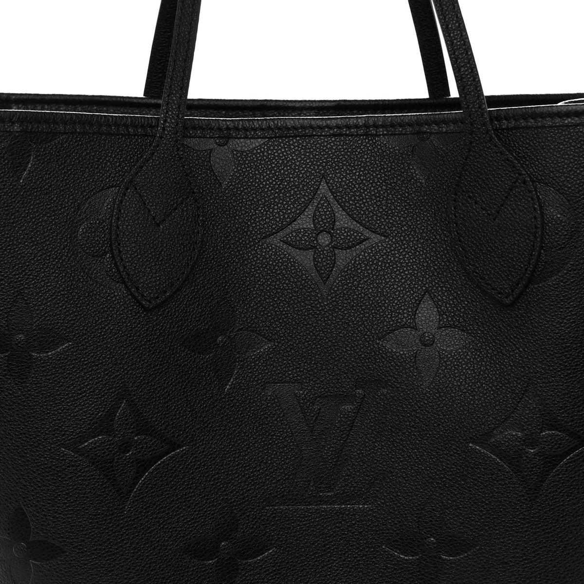 Louis Vuitton Empreinte Monogram Giant Neverfull MM Black 7 of 9