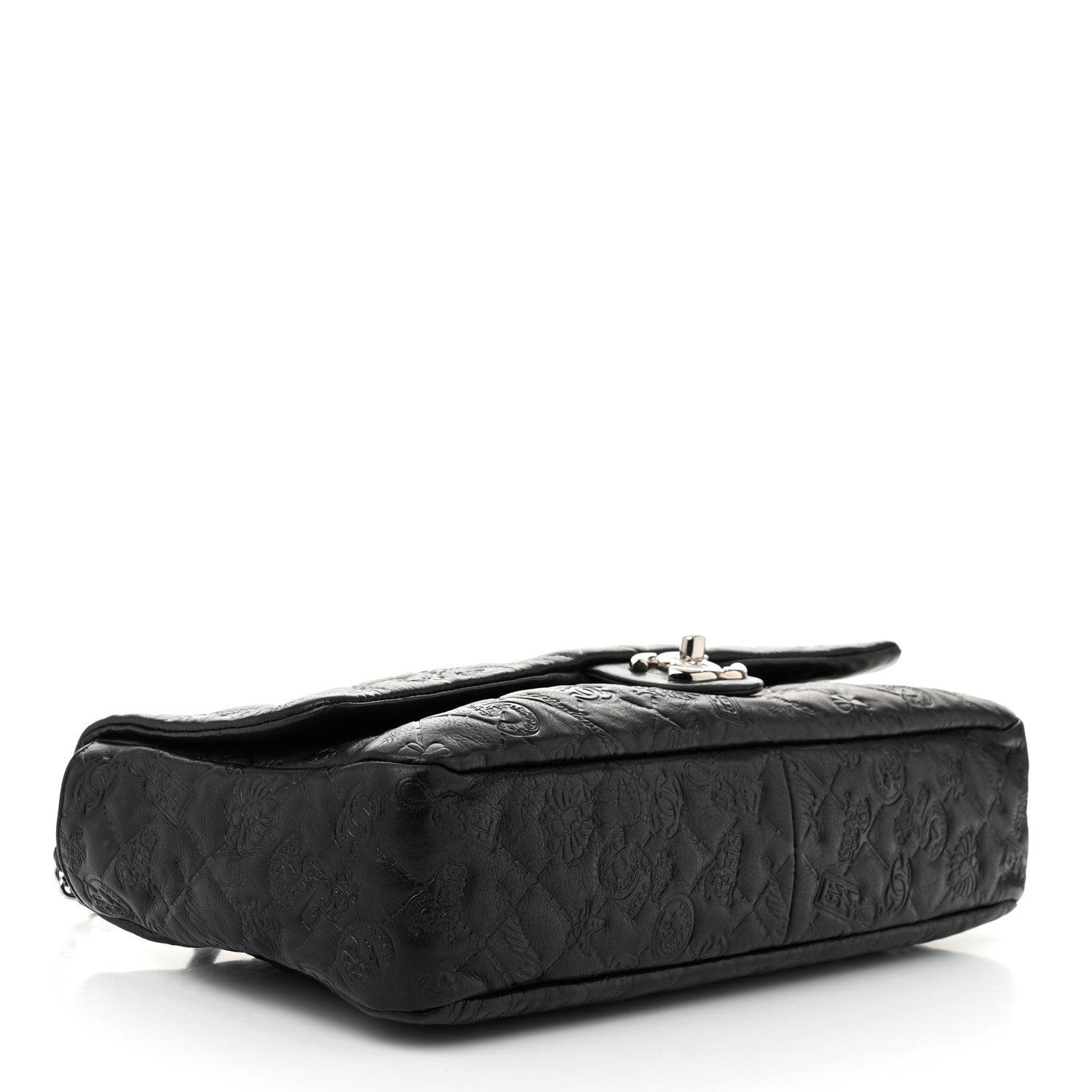 Chanel Calfskin Embossed Large Lucky Symbols Flap Black 4 of 10