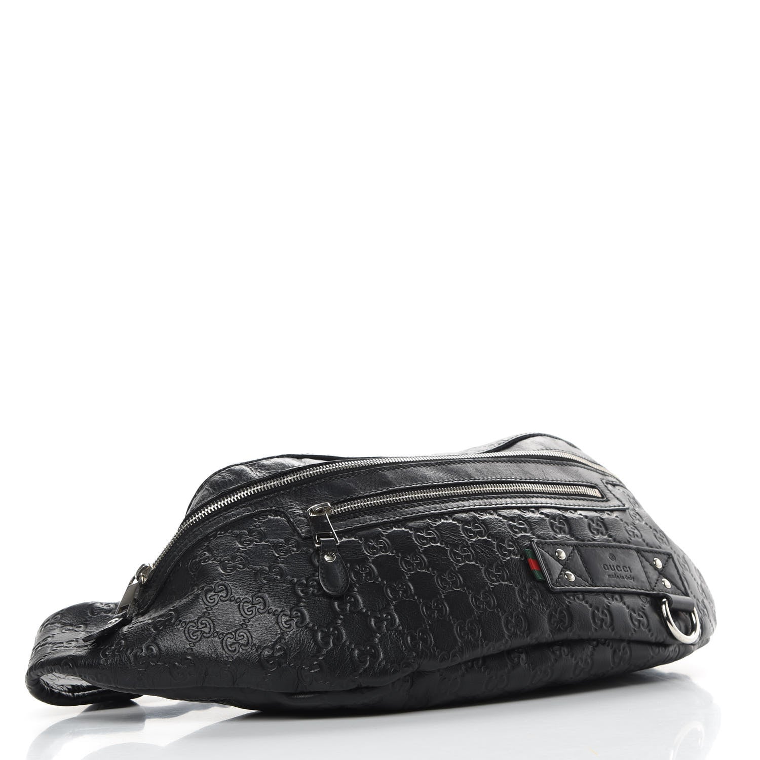 Gucci Guccissima Web Belt Bag Black 4 of 12