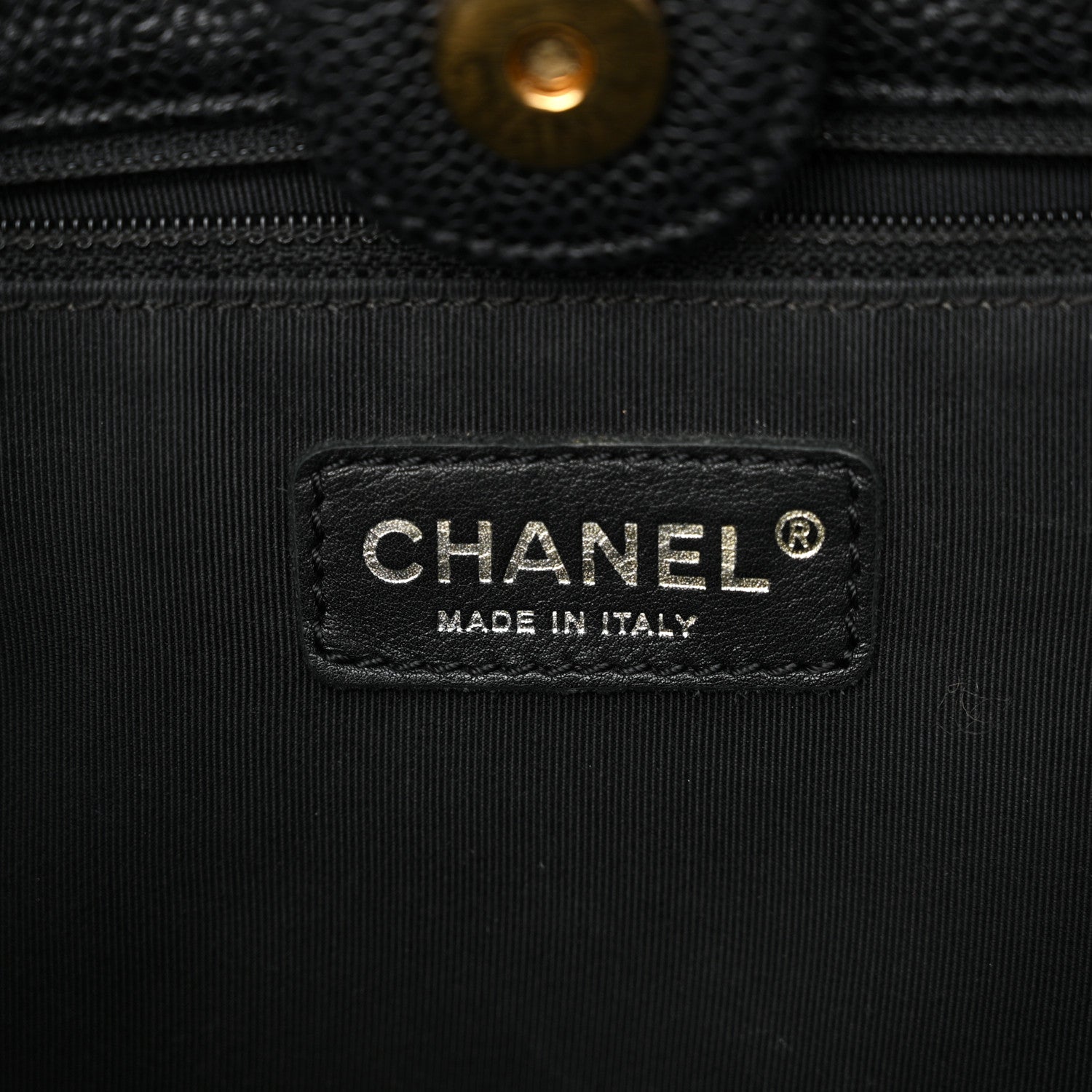 Chanel Caviar Quilted Petit Shopping Tote PST Black 6 of 13